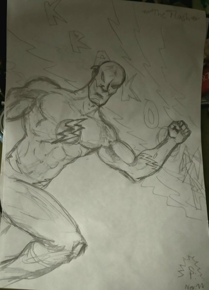 Zeichnung von the flash