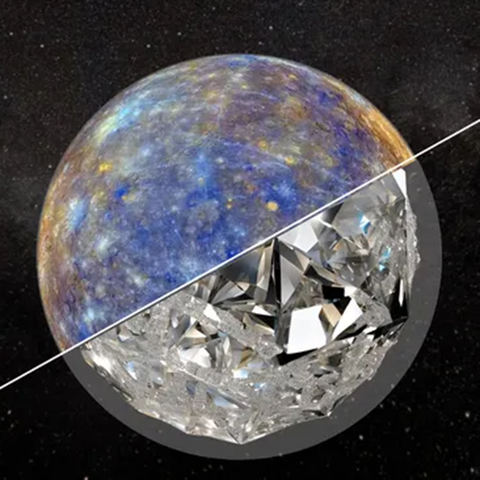 Diamantschicht im Merkur
