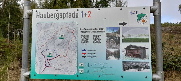 Der Haubergspfad bietet ein weiten Überblick  ins Roßbach und obere Dilltal, im Mittelhessischen Grenzgebiet,zu NRW und Rheinland-Pfalz.