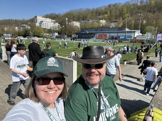 Wir im Fangear im Optima Sportpark, SHA. 